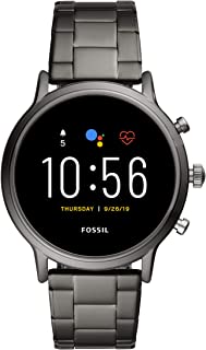 Fossil Gen 5 Carlyle Reloj inteligente con visualización táctil de acero inoxidable con altavoz, frecuencia cardíaca, GPS, NFC y notificaciones de smartphone